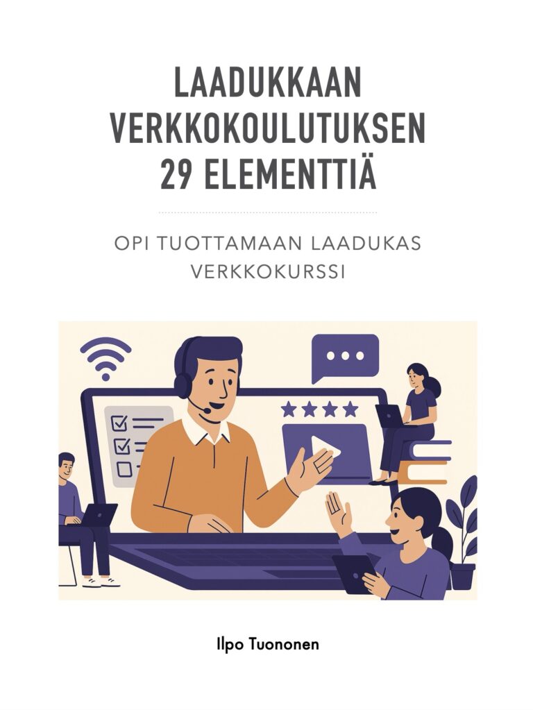 Laadukkaan verkkokoulutuksen 29 elementtiä – opas